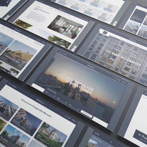 Unternehmenswebsite PRIMUS Immobilien
