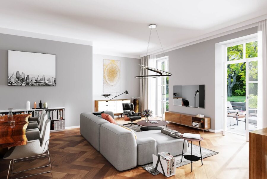 Visualisierungen und Renderings Wohnen modern Visualisierungen und Renderings Wohnen modern